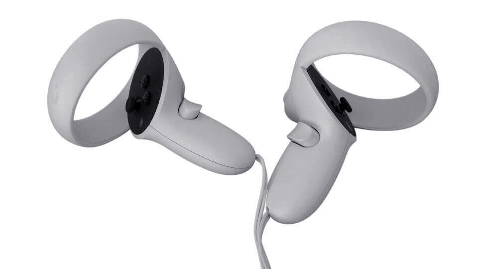 2 Hand-Controller der Virtual Reality Brille Oculus Quest 2